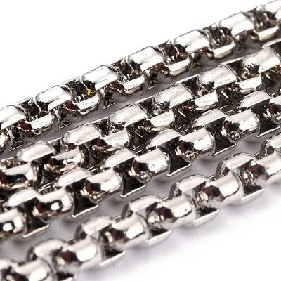 3.28 Feet Eco-friendly Spray Painted Handmade Brass Box Chains