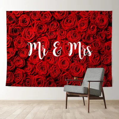 Aperturee Sweet Red Rose Adorable Happy Valentine Backdrop