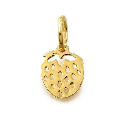 925 Sterling silver Hollow Strawberry Charms