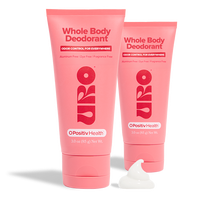 URO Whole Body Deodorant - 2 Tubes - Hypoallergenic, unscented, aluminum-free cream deodorant