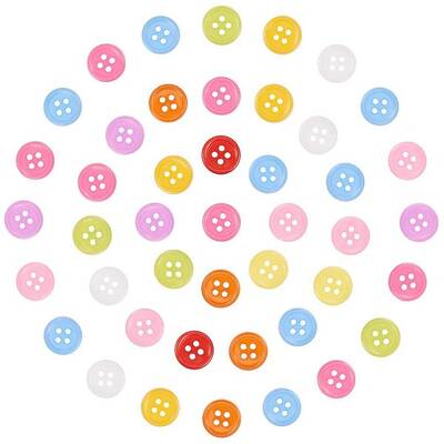 1000 Pcs Acrylic Buttons Sewing Buttons Resin Buttons(4-Hole) for Embellishments and Sewing