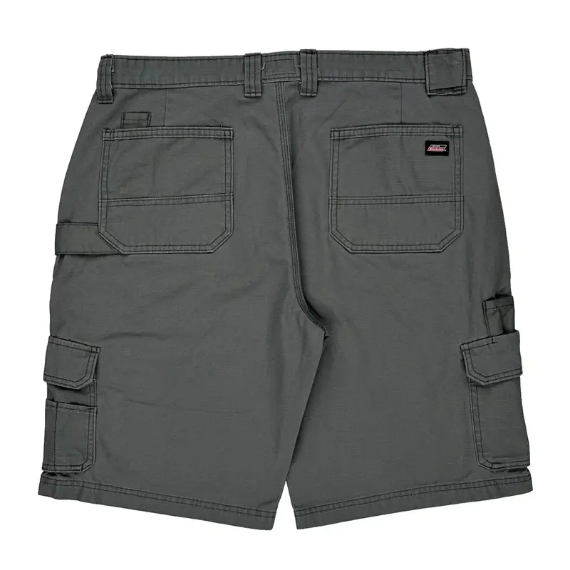 Dickies Cargo Shorts - 36? Waist Grey Cotton Blend