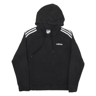 ADIDAS Hoodie Black Pullover Womens S