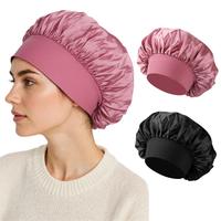 COLISHELL Satin Bonnet Silk Bonnet for Sleeping - Double Layer Hair Bonnet with Elastic Tie Band Perfect for Curly Hair Night...