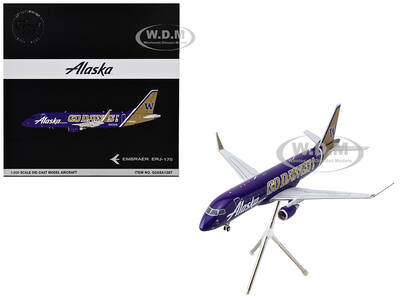 Embraer ERJ-175 Commercial Aircraft Alaska Airlines/Horizon - University of Washington Huskies (N662QX) Purple with Gold ...
