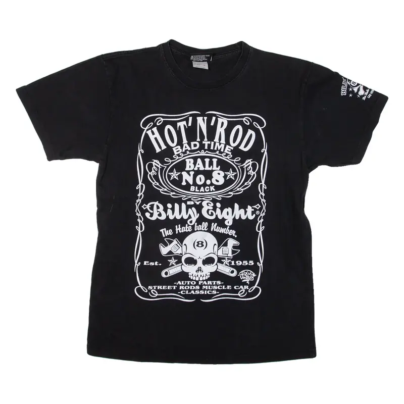 BILLY EIGHT Mens T-Shirt Black M