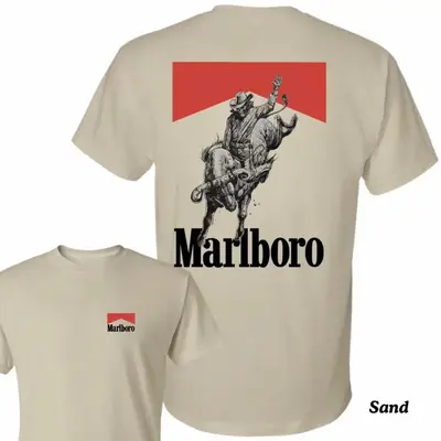 Marlboro bone rodeo tshirt, trending shirt, for you, for me, king of shirt Classic Cotton Menswear, digital print street t-sh...