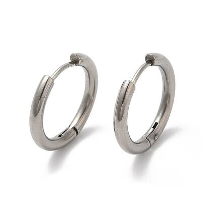 Tarnish Resistant 202 Huggie Hoop Earrings with 304 Stainless Steel Pins for Women