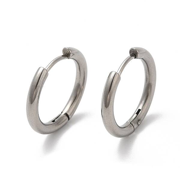 Tarnish Resistant 202 Huggie Hoop Earrings with 304 Stainless Steel Pins for Women