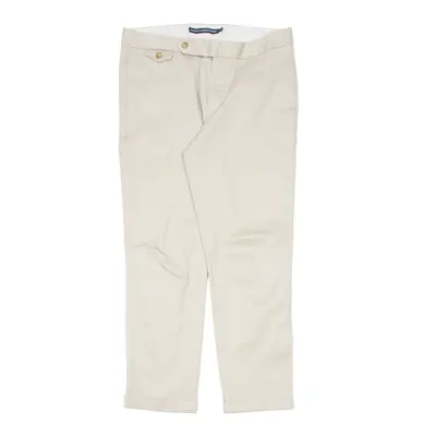 RALPH LAUREN SPORT Chino Trousers Cream Regular Tapered Womens W30 L27