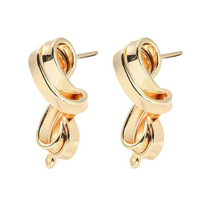 Brass Stud Earrings Findings