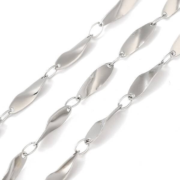 Tarnish Resistant 304 Stainless Steel Twist Oval Link Chains