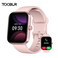 TOOBUR Fashion Smart Watch Compatible Android iOS,Fitness Sport Watch with BT Call Step Counter 100 Sports Modes IP68 Waterpr...
