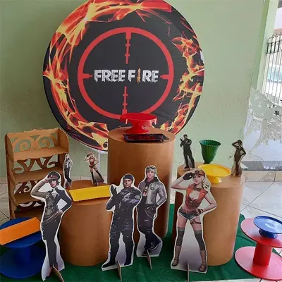 Aperturee Red And Black Round Games Birthday Party Backdorp For Boy | Round Party Backdrop | Round Backdrop Stand Covers | Ro...