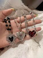 Heart Shaped Pendant Necklace, Fashion Jewelry for Party, Daily Clothing Decor, Trendy All-match & Exquisite Jewelry for Birt...