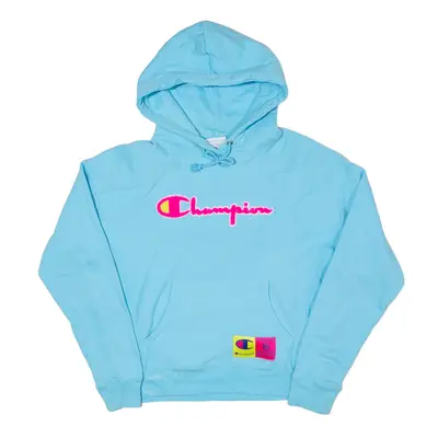 CHAMPION Reverse Weave Hoodie Blue Pullover Womens M