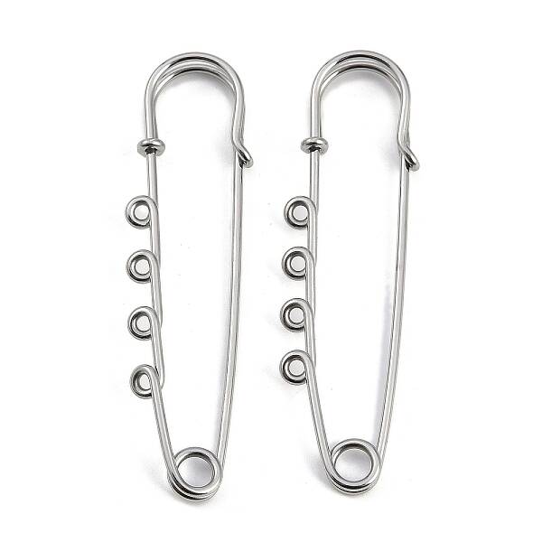 304 Stainless Steel Safety Pins Brooch Findings