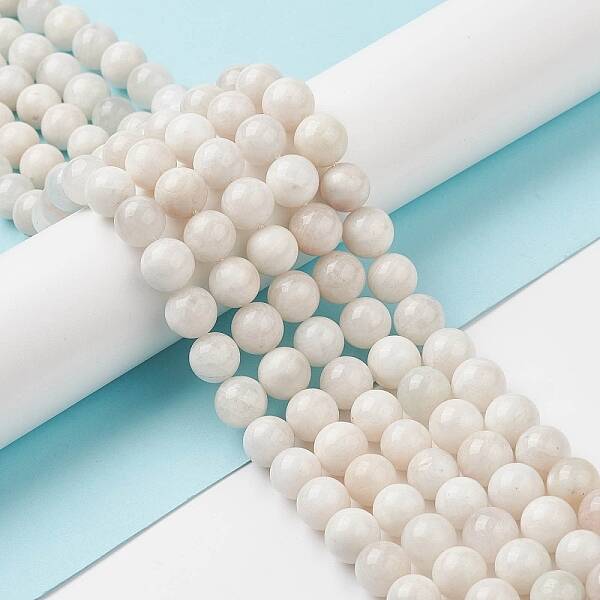 Natural Grey Moonstone Beads Strands
