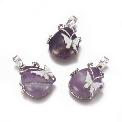Natural Amethyst Pendants