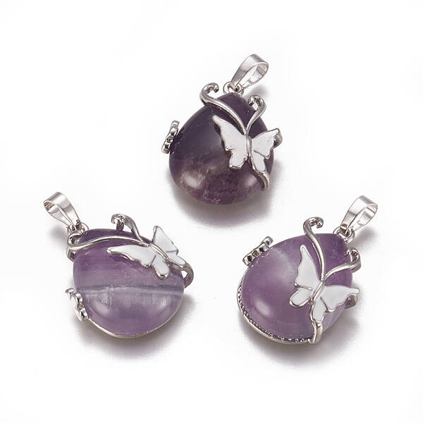Natural Amethyst Pendants