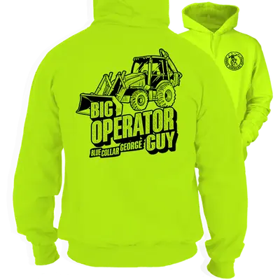 Blue Collar George - Big Operator - Safety Hi-Vis Hoodie
