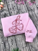 Embroidered Fireheart Sweatshirt, Inspired Throne Of Glass Sweatshirt, To Whatever End, Aelin Galathynius Shirt