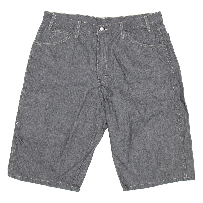 DICKIES Mens Workwear Shorts Grey Relaxed L W36