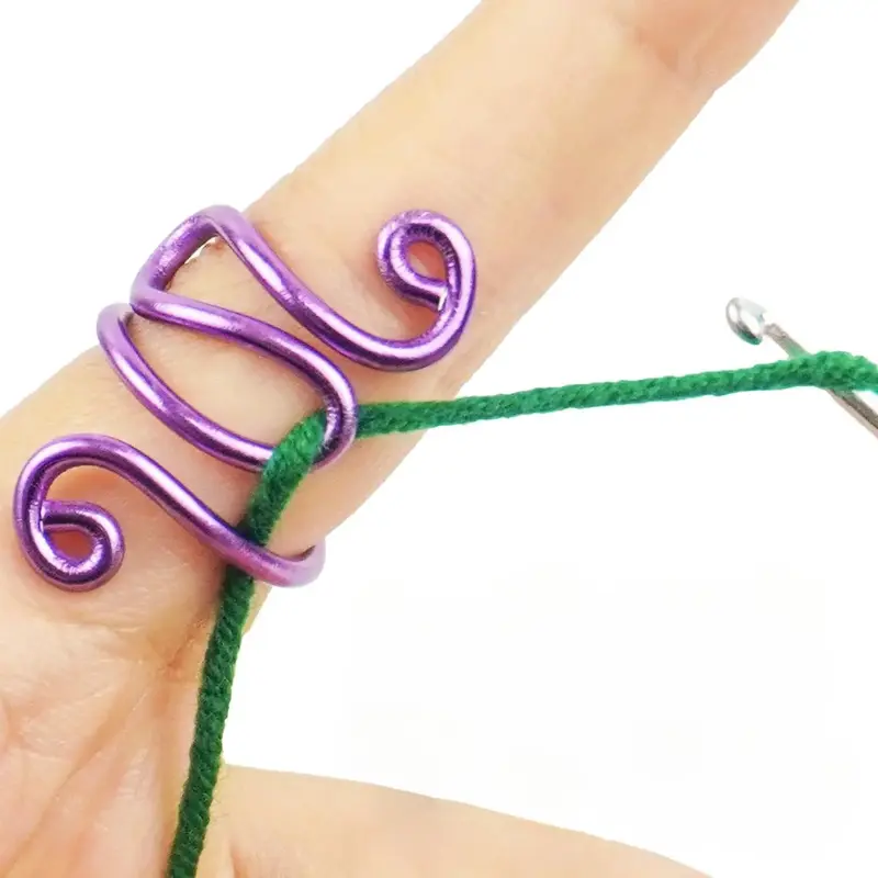 Handmade Crochet Tension Ring, 1 Count Adjustable Yarn Tension Control Ring, Crochet Knitting Machine Accessories, Gift for C...