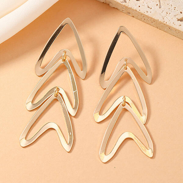 Iron Irregular Stud Earrings