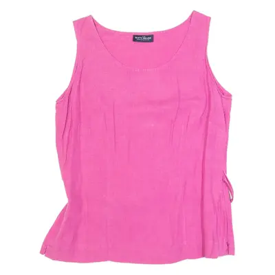 SIXTH SENSE Belted Womens Vest Pink Sleeveless S