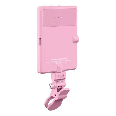 Compact Cellphone Selfie Fill Light for Summer, Rechargeable LED Selfie Ring Light, Clip-on Cellphone Camera Selfie Light...