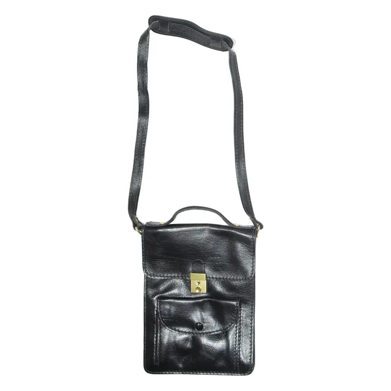 Womens Shoulder Bag Black Leather