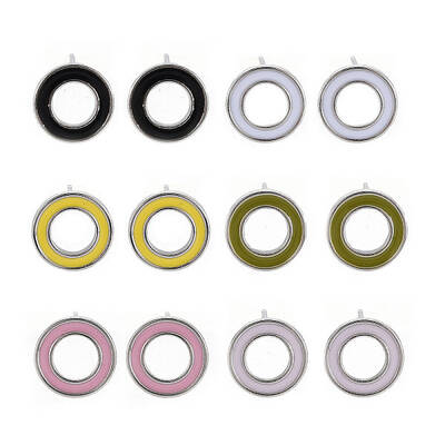 Brass with Enamel Stud Earring Findings