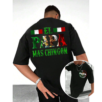 Unique Mexican Dad Tee – El Papá Más Chingón with Bold Eagle Seal, Perfect Gift for Dads