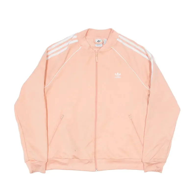 ADIDAS Track Jacket Pink Womens UK 18