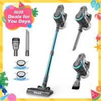 Cordless Vacuum Cleaner,Ultra-Lightweight Stick Cleaner with 2200mAh Battery, Up to 40 mins Runtime - Powerful Stick vacuums ...