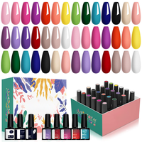24 count Gel  Polish, Purple Colors Gel  Polish Set  Polish Set with Base Glossy Matte Top Coat Black Red  Kit Gifts for Wome...