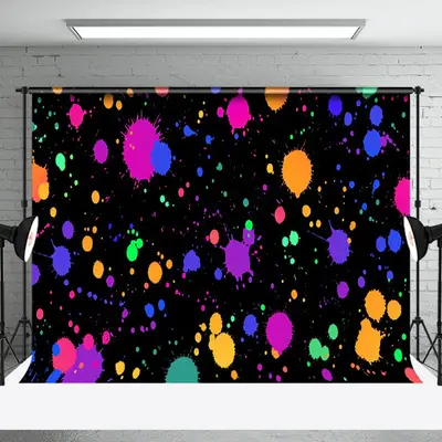 Black Splash Ink Graffiti Wall Photography Backdrop - Aperturee
