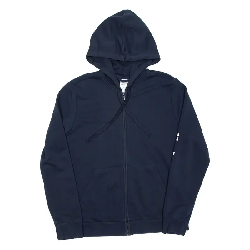 ADIDAS Womens Blue Hoodie Full Zip L