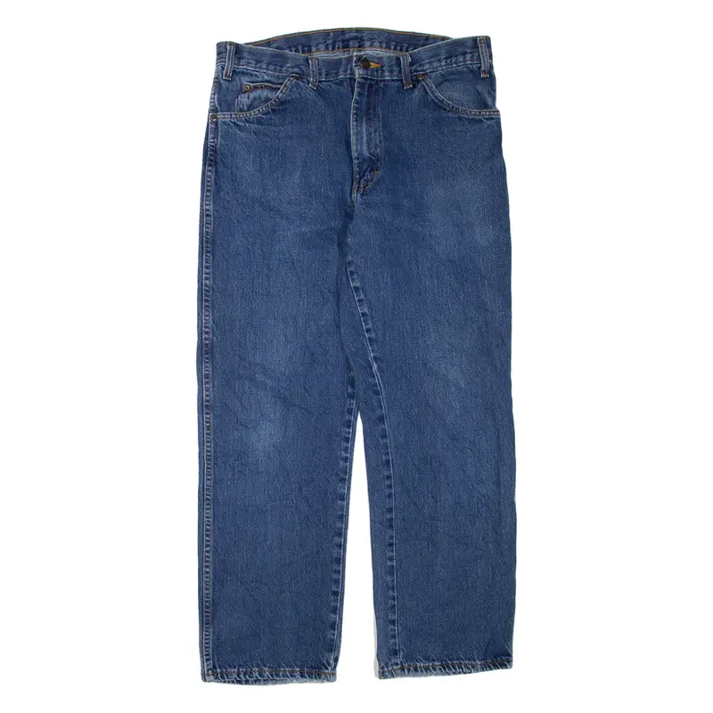 DICKIES Womens Jeans Blue Regular Straight W34 L29