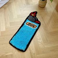 LAKEA Blue Lighter Tufted Rug Art Rug for Bedroom Living Room Retro Rainbow Fluffy Anti-slip Bath Bathroom Rug Nonslip Mat Ho...