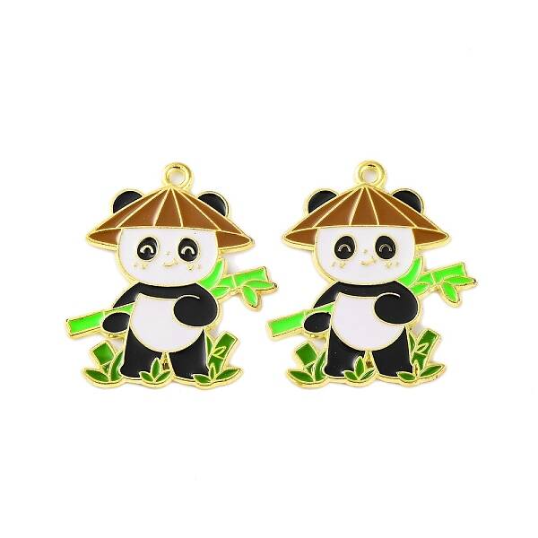 Golden Plated Alloy Enamel Pendants