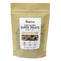 King Lou Pork Heart Bites Treats, Soft Single-Ingredient Treat for Dogs & Cats - Natural Taurine, Supports Heart Health Pet S...