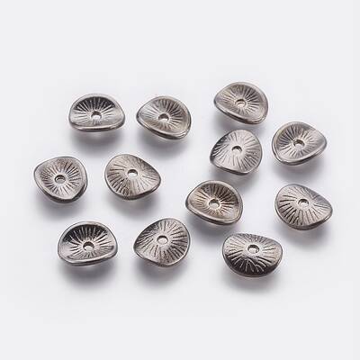 Tibetan Style Wavy Spacer Beads