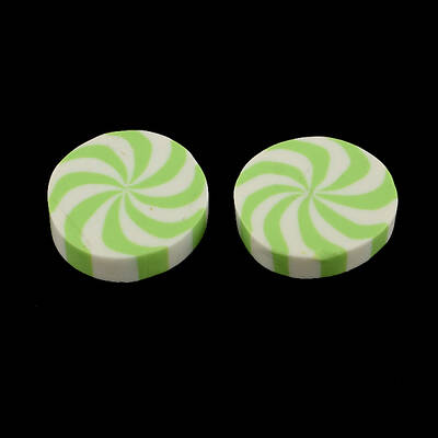 Flat Round Handmade Polymer Clay Cabochons