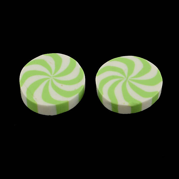 Flat Round Handmade Polymer Clay Cabochons