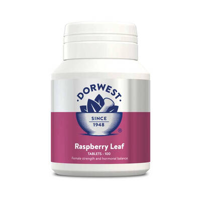 Dorwest Raspberry Leaf Tablets For Dogs And Cats 100 Tablets
