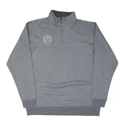 COLUMBIA Kids For Kids Sweatshirt Grey 1/4 Zip Mens XL