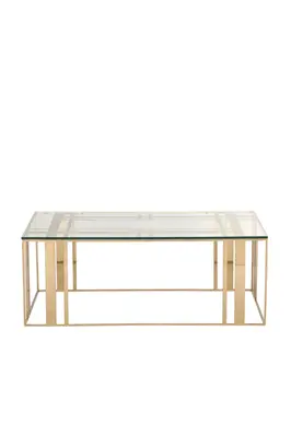 Brass Rectangular Coffee Table | Liang & Eimil Lafayette