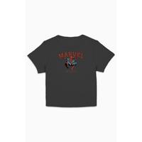 PacSun Women's Marvel Spider-Man Collegiate Cropped T-Shirt
